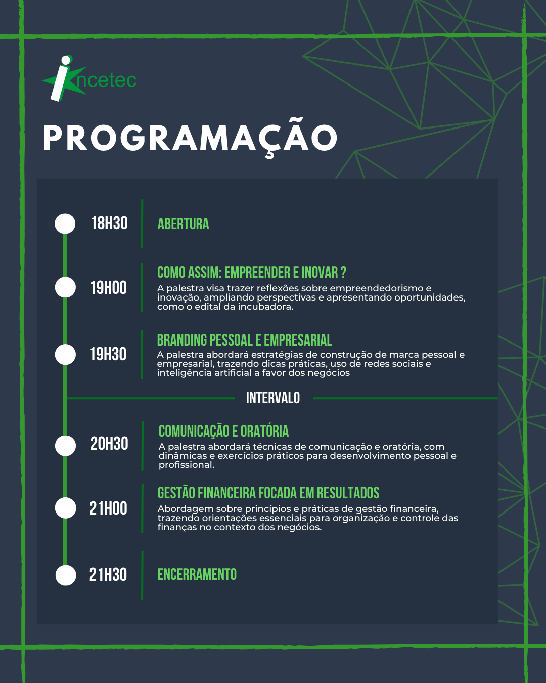 Post Seminario de Empreendedorismo Insta
