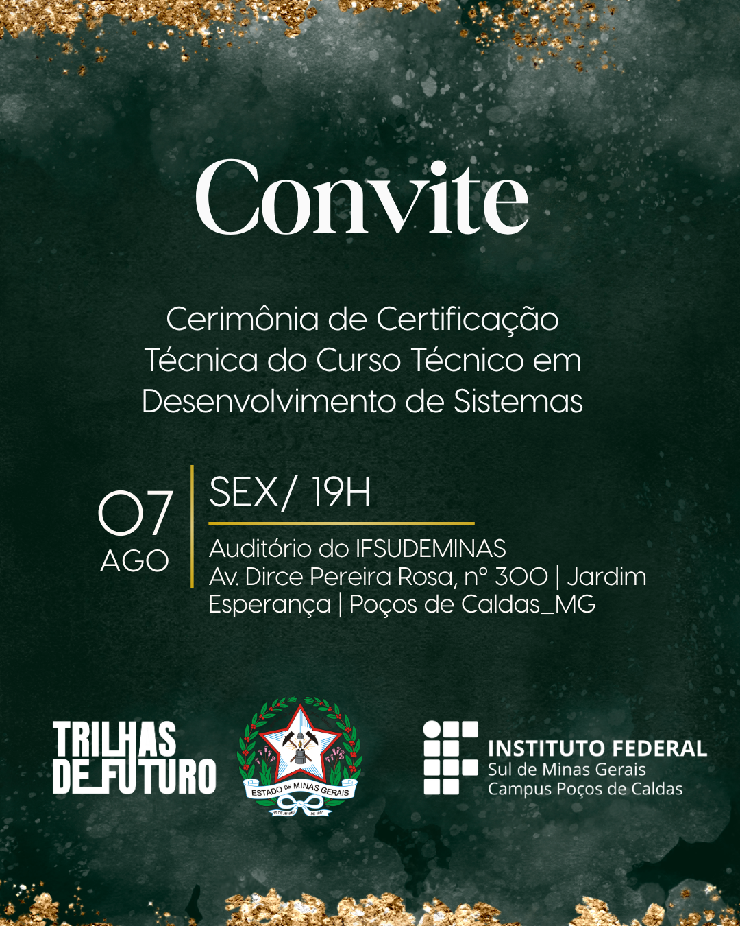 Convite Trilhas 2026 Redes Sociais